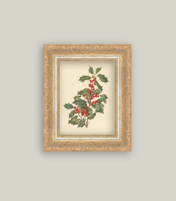December Berry Framed Art - 11"x11"