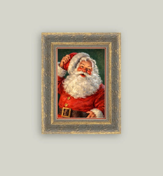 Jolly Ol' St. Nick Framed Art - 8"x10"