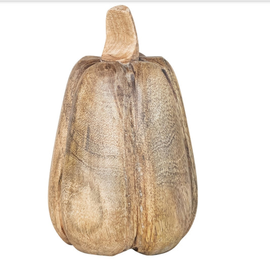 Mango Wood Pumpkin - 2 Sizes