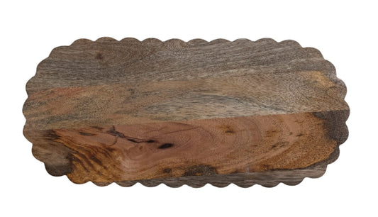 Mango Scalloped Cheese/Serving Board - 15"x7"