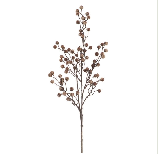Brown Berry Spray - 29.5"