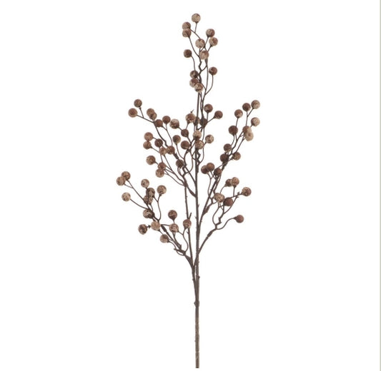 Brown Berry Spray - 29.5"