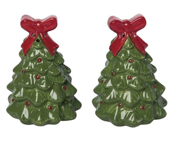 Christmas Tree Salt and Pepper - 4.25"