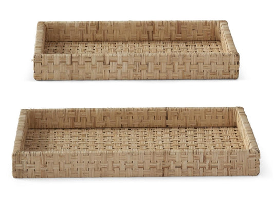 Basket Wave Cane Tray - 2 Sizes