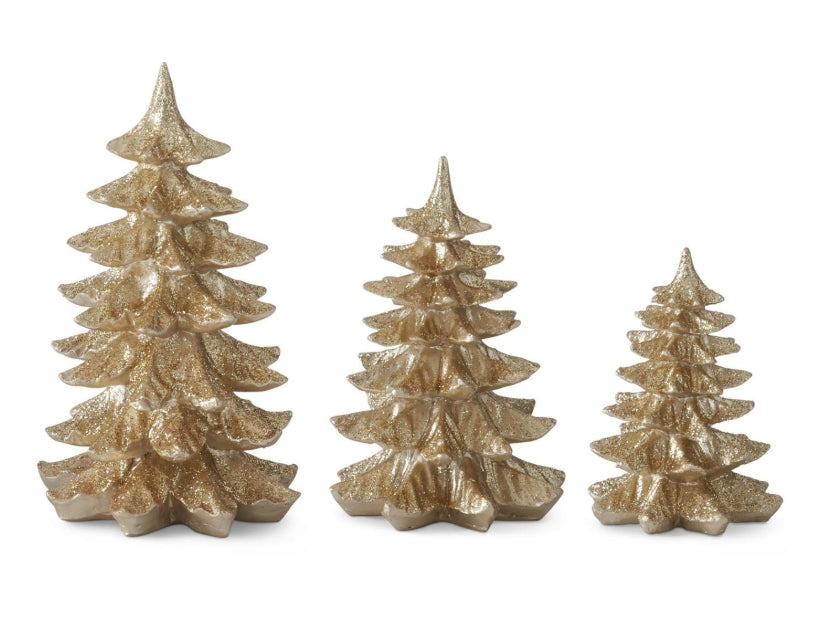 Gold Glittered Christmas Tree - 3 Sizes