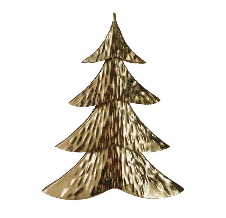 Hammered Gold Christmas Tree - 2 Sizes