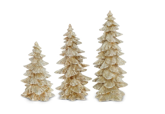 Gold Glittered Tree - 3 Sizes
