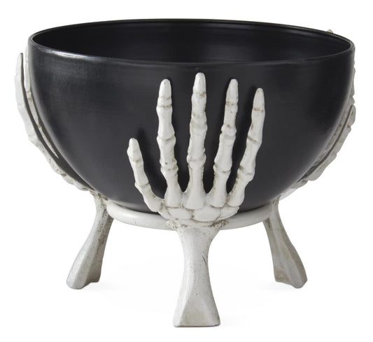 Skeleton Hands with Removable Black Bowl - 7.5"