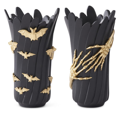 Black Halloween Vase - 12" - 2 Styles