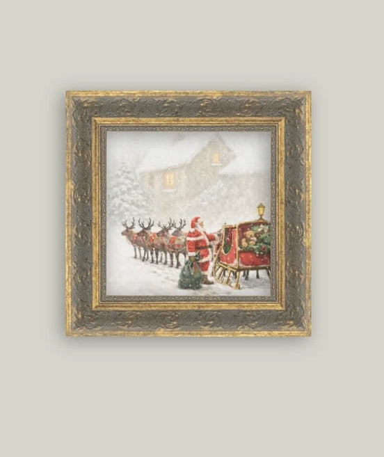 Christmas Sleigh Framed Art - 2 Sizes