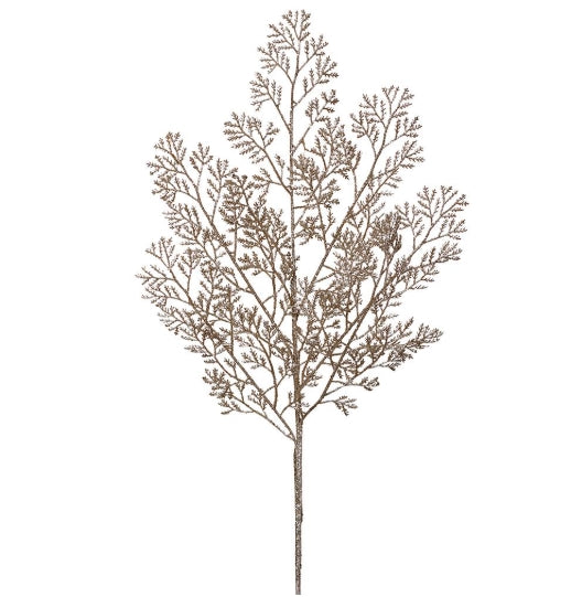 Gold Glittered Cedar Spray - 29"