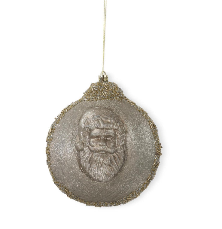 Gold Santa Ornament - 7"