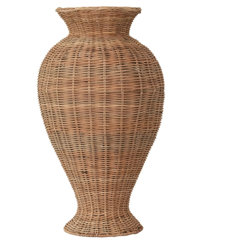 Hand Woven Rattan Vase - 21"