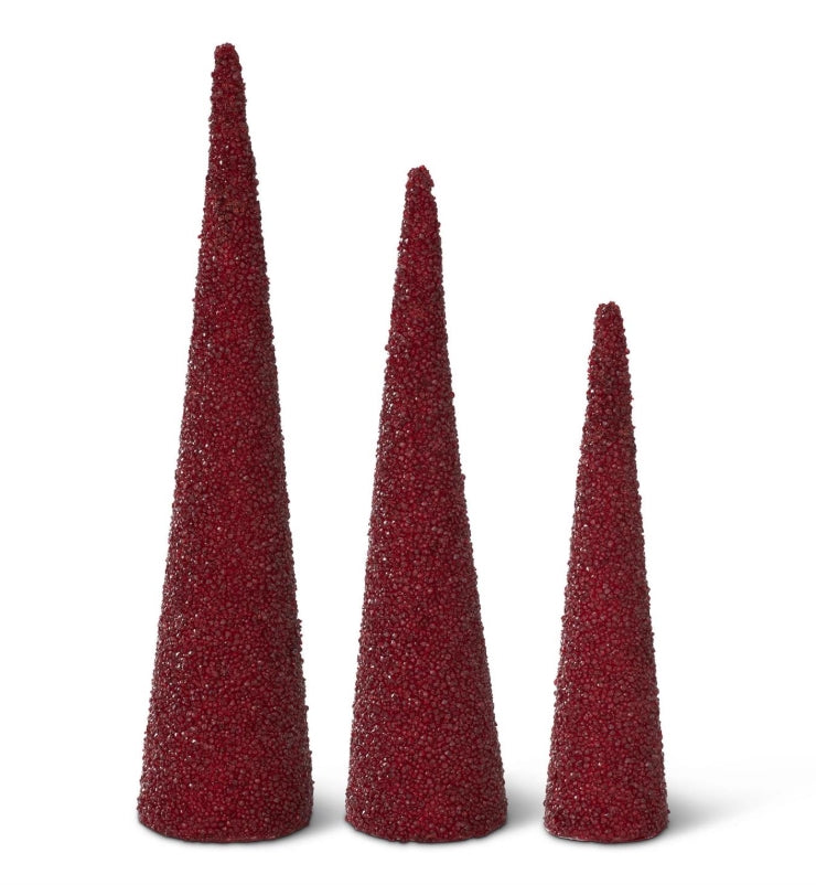 Burgundy Icy Tree - 3 Sizes