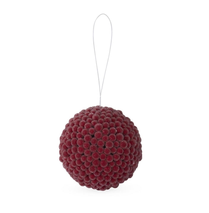Icy Red Berry Ornament - 4.25"