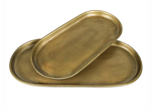 Oval Brass Tray - 2 Sizes