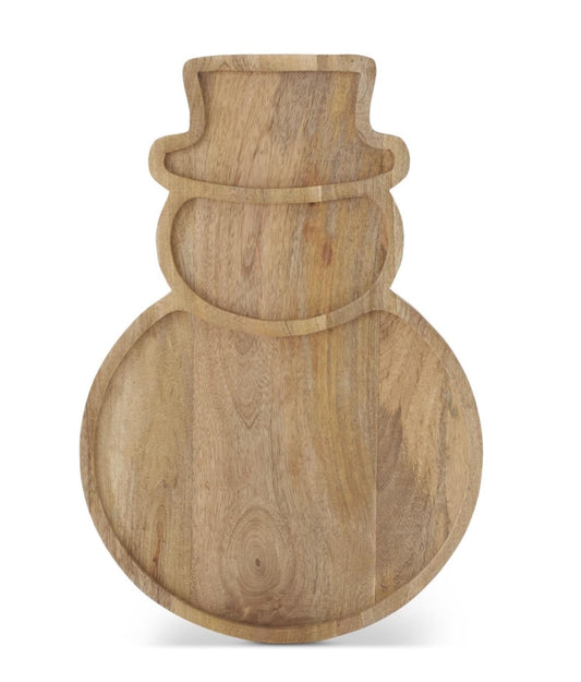 Wood Snowman Tray - 24"