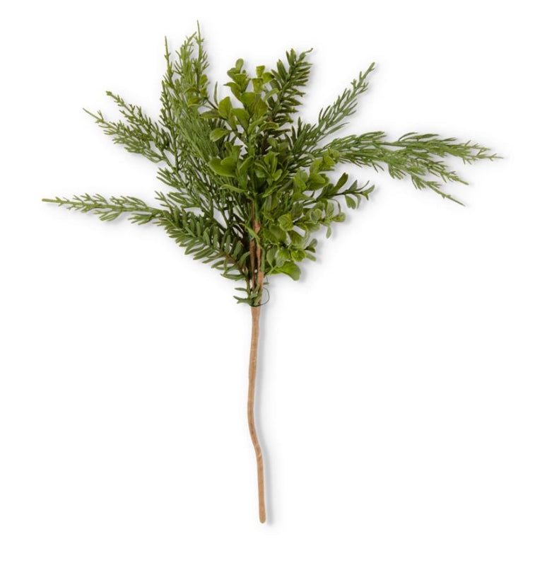 Real Touch Boxwood and Mixed Pine Pick - 18"