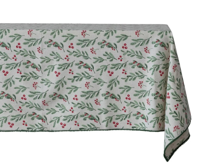 Mistletoe Tablecloth - 84"x60"