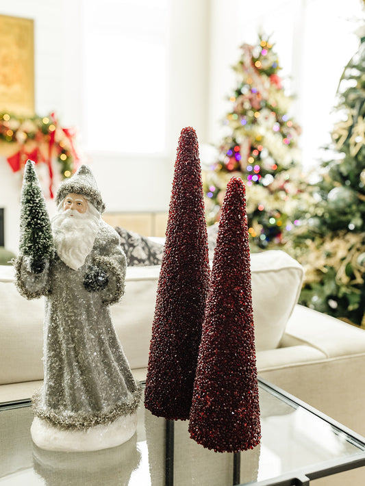 Burgundy Icy Tree - 3 Sizes