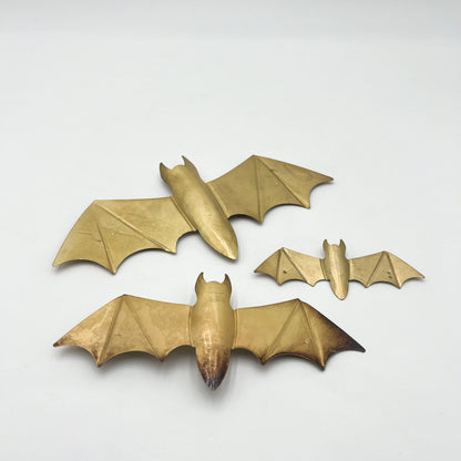 Gold Bat Wall Decor - Set of 3