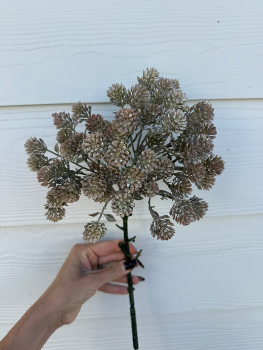 Light Brown Sedum Spray - 20.5"