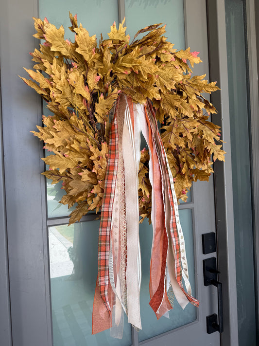 Falling Leaves Ribbon Bundle - 33"- 10 Pieces of Ribbon