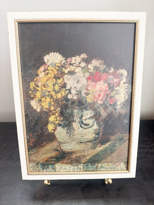 Pink and Yellow Bouquet Framed Art - 11"x15"