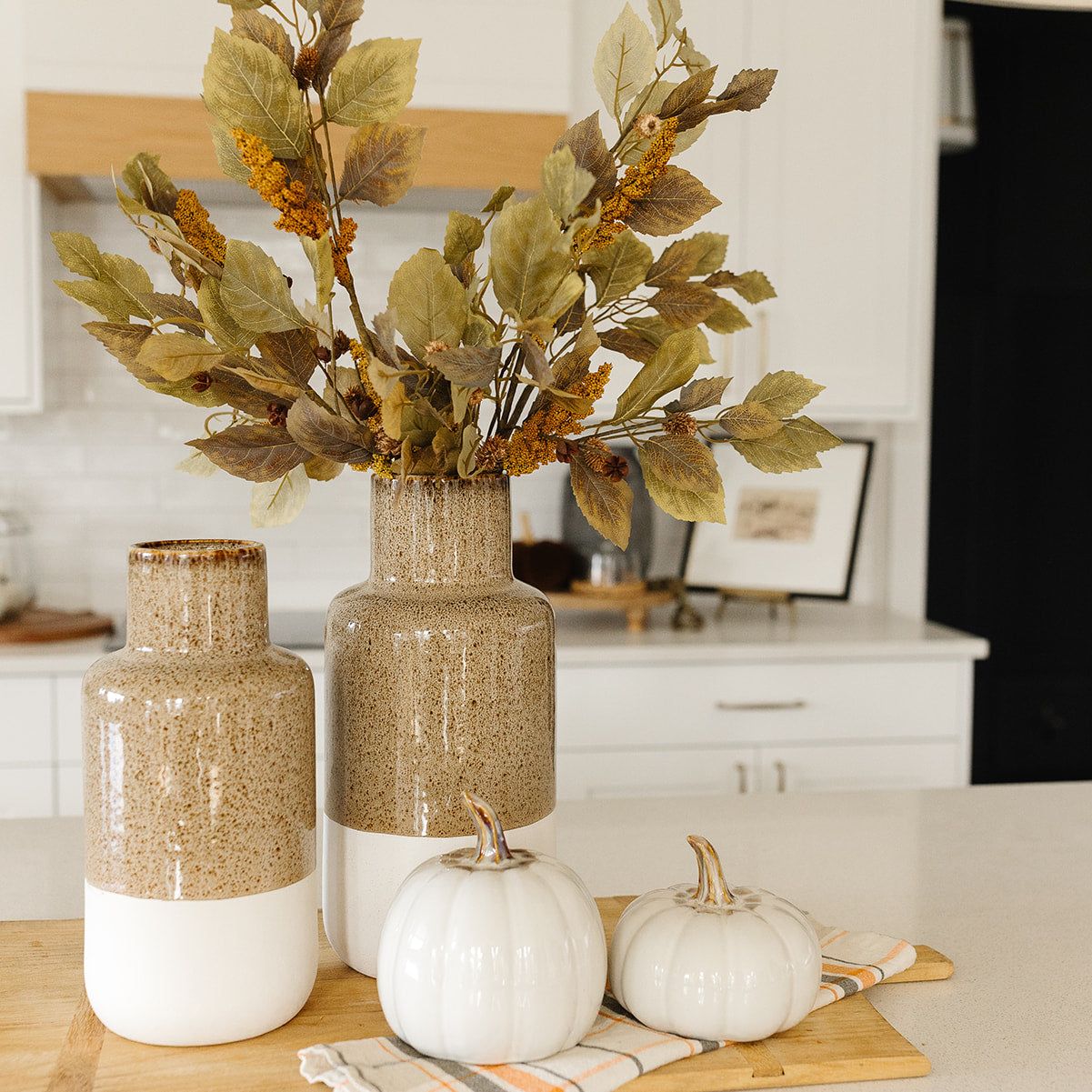 Speckled Fall Vase - Medium