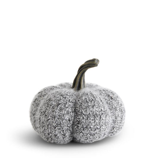 Black and White Knit Pumpkin - Small