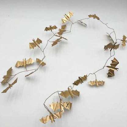 Gold Bat Garland - 72"