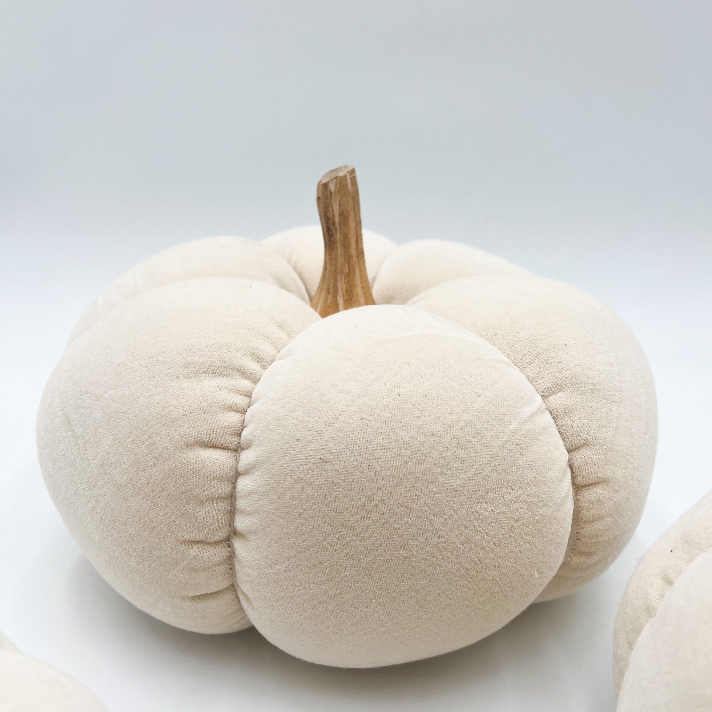 Cream Velvet Pumpkin - Large