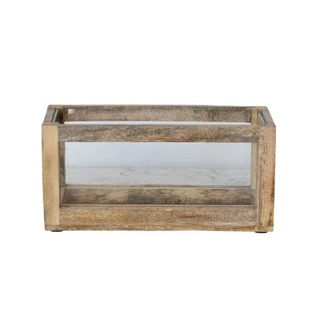 Mango Wood & Glass Display Box