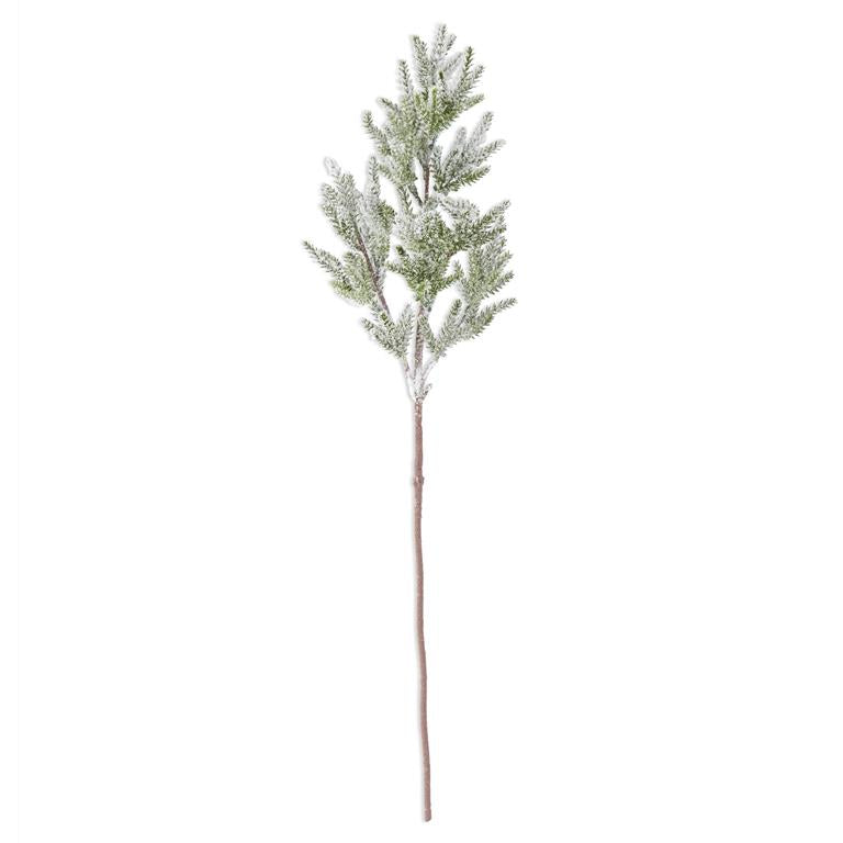 Glittered Snowy Pine Stem - 31"