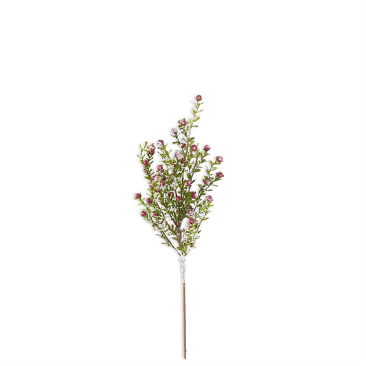 Glittered Snowy Red Berry Bush - 21"