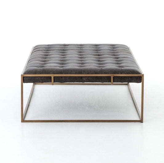 Leather coffee table - 63”