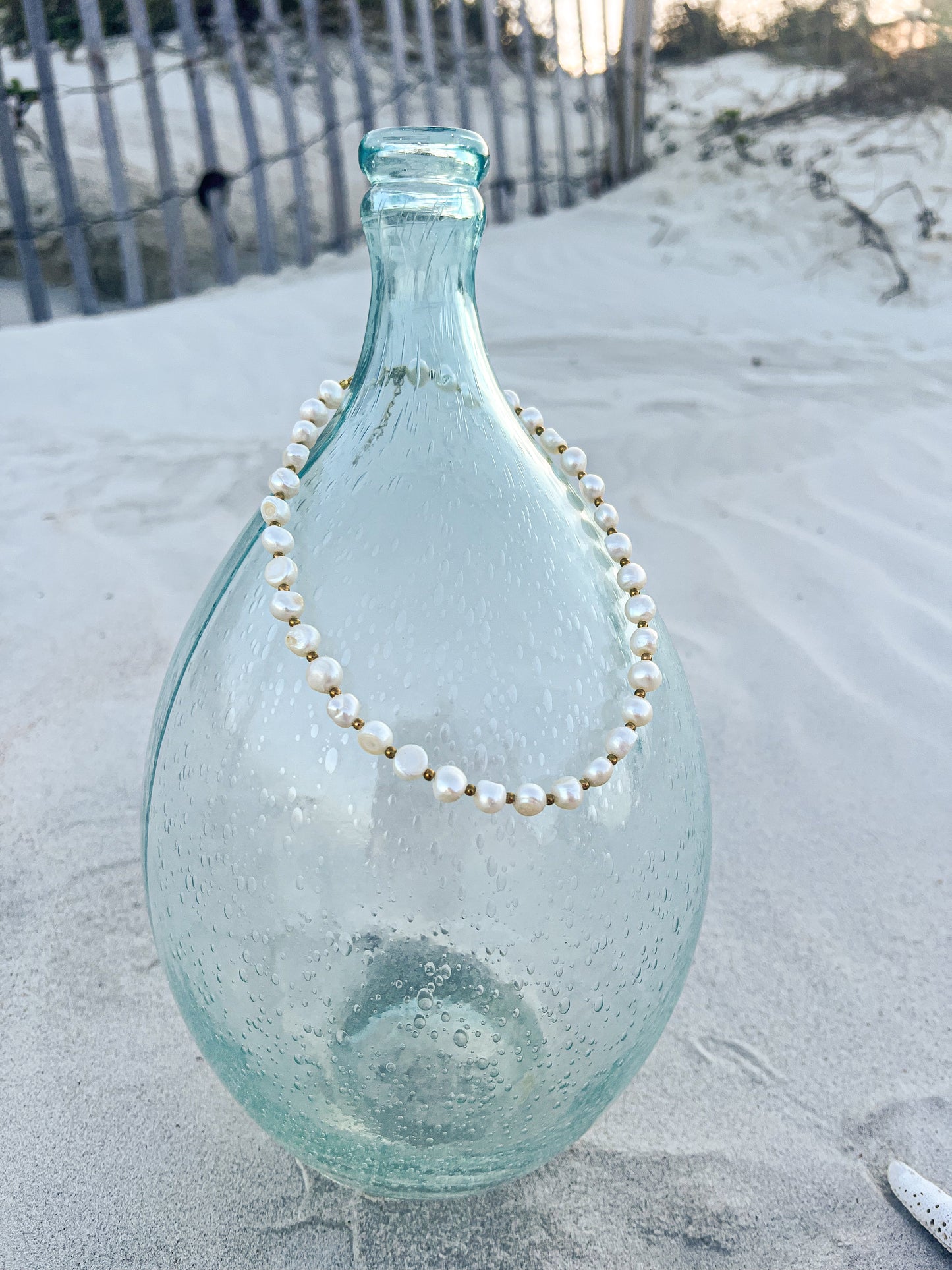 Beaded Pearl Necklace