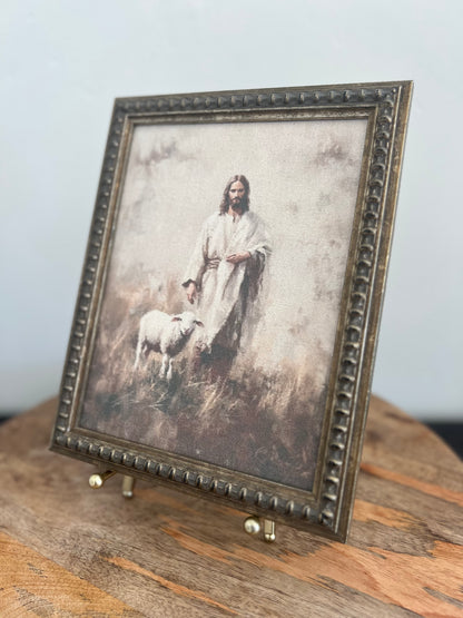 Christ with Lamb Canvas Art