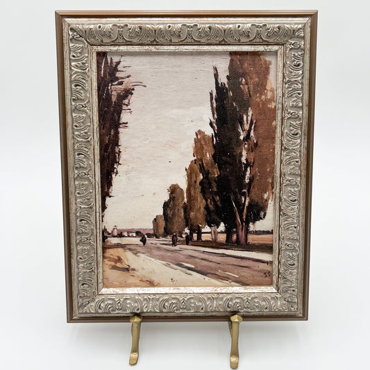 Autumn Tree Lane Framed Art
