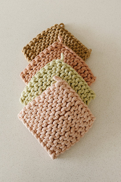 Crocheted Potholder - 4 Colors