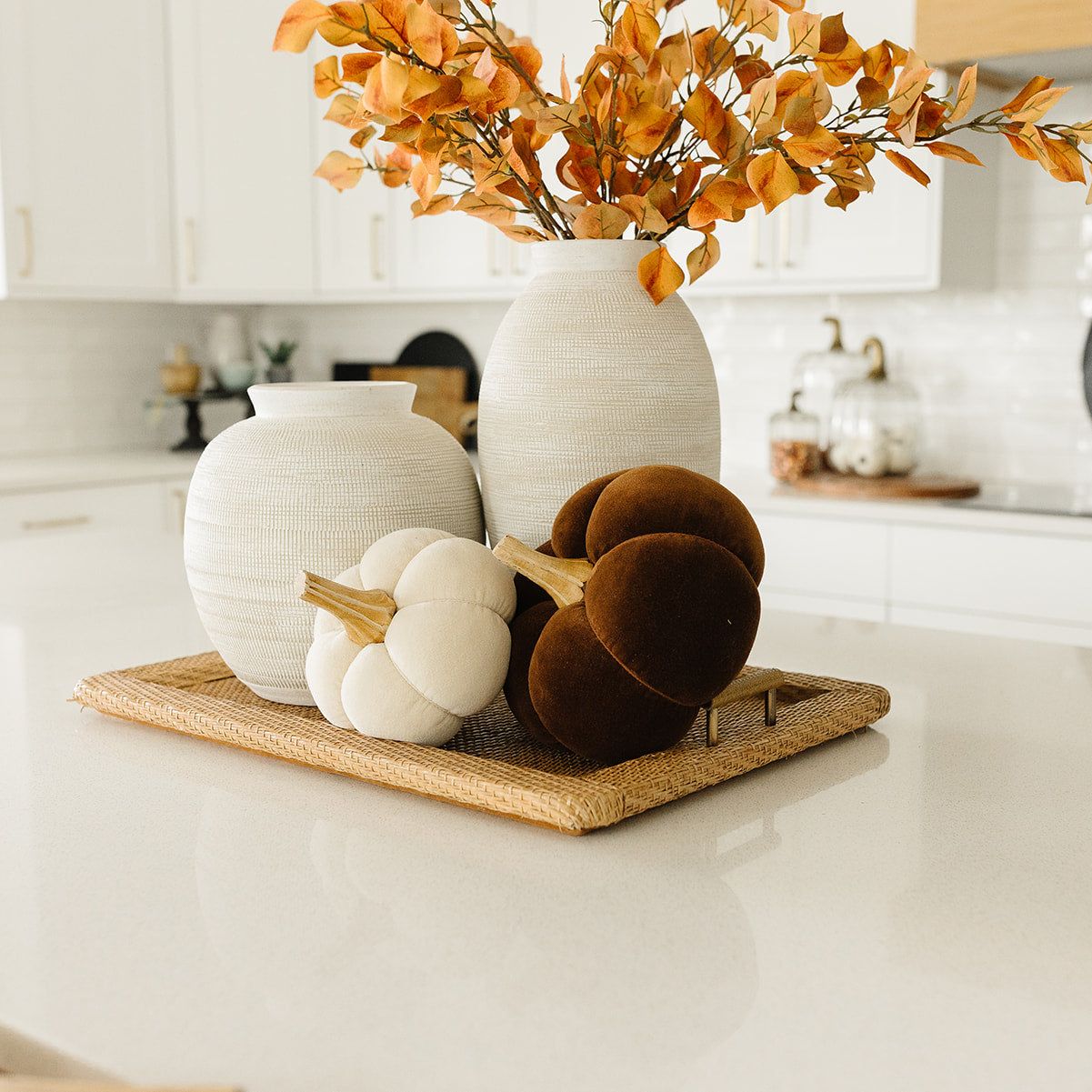 Cream Velvet Pumpkin - Medium