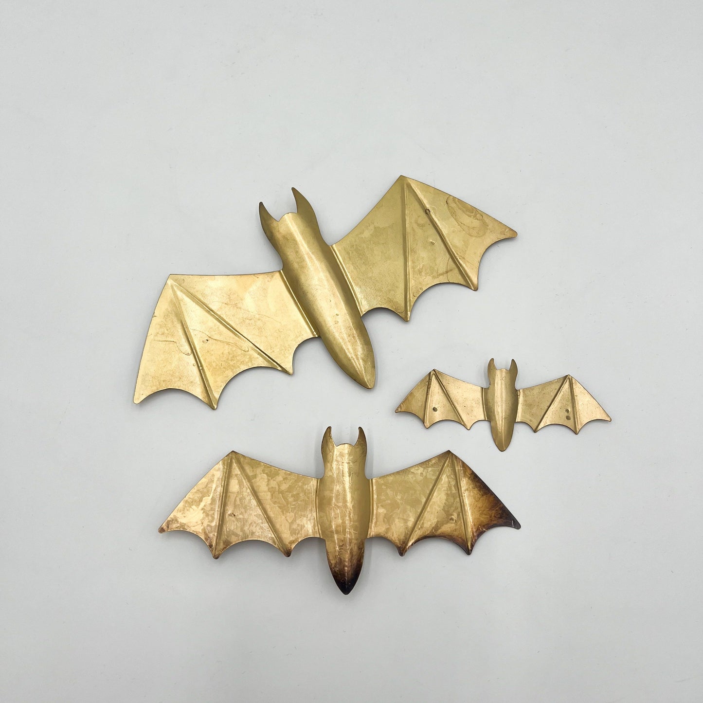 Gold Bat Wall Decor - Set of 3