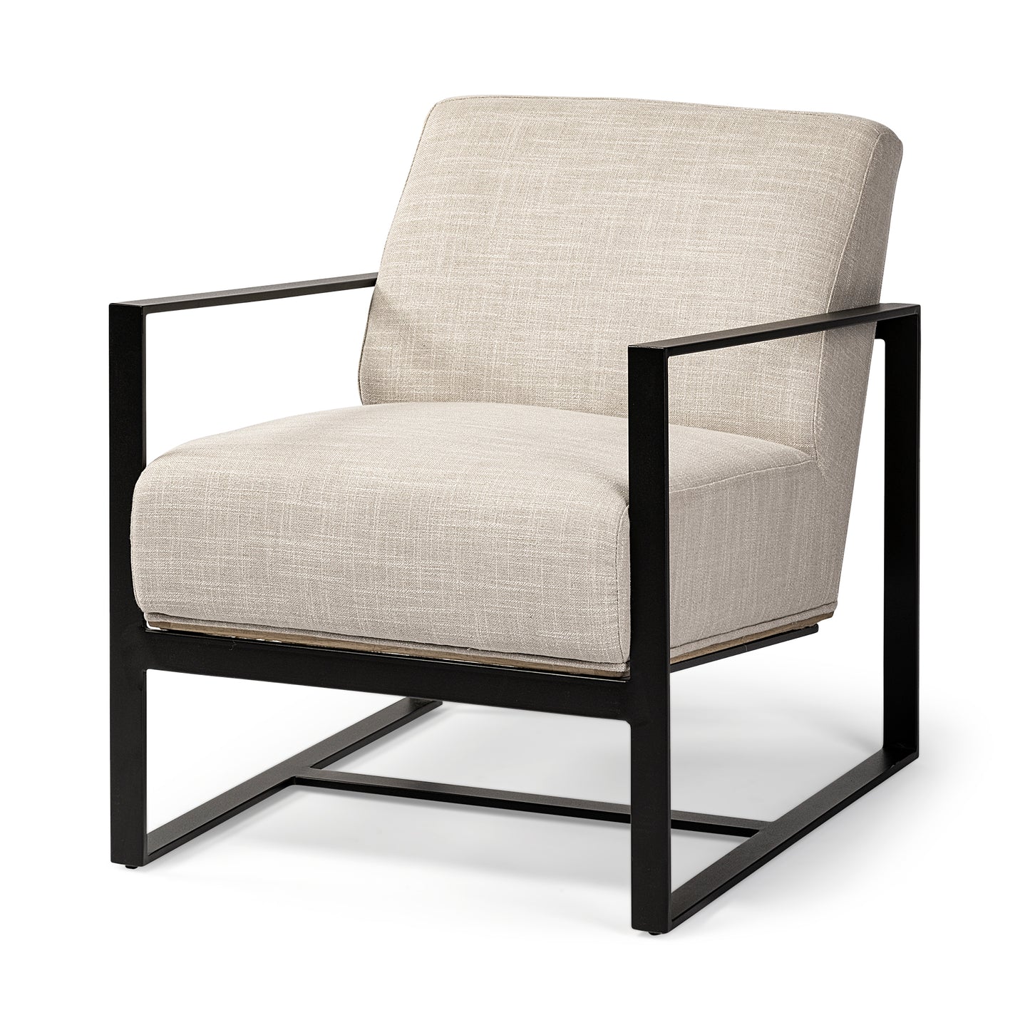 Cream & Wood Backed Chairs
