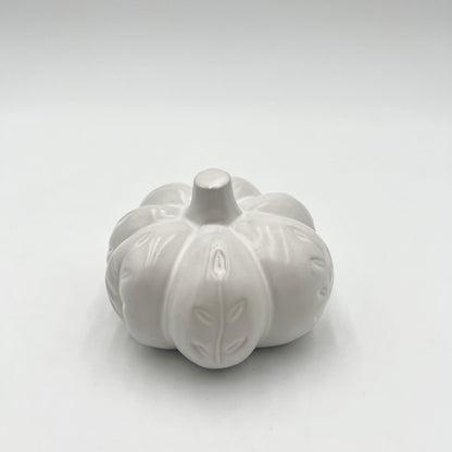 White Ceramic Pumpkin - Small