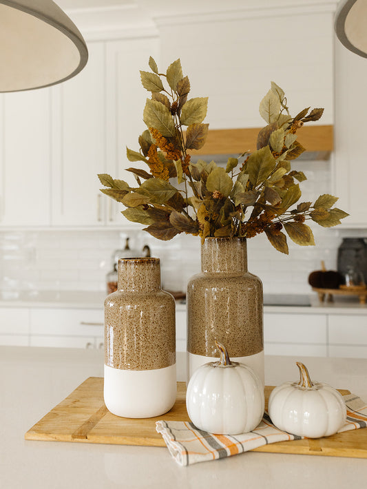 Green Birch Leaves Stem - 30”