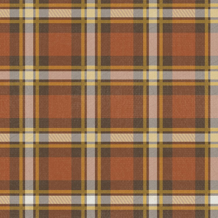 Fall Plaid Paper Roll - 30ft