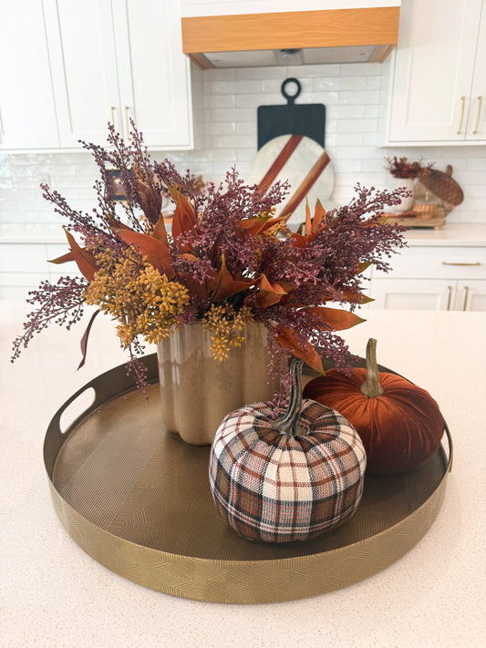 Rust berry bundle (4) & Tan sedum bundle (3)