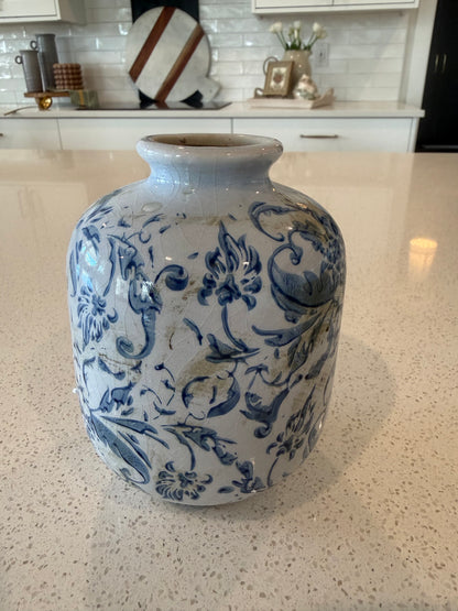 Small Blue Patterned Vases - 3 Styles