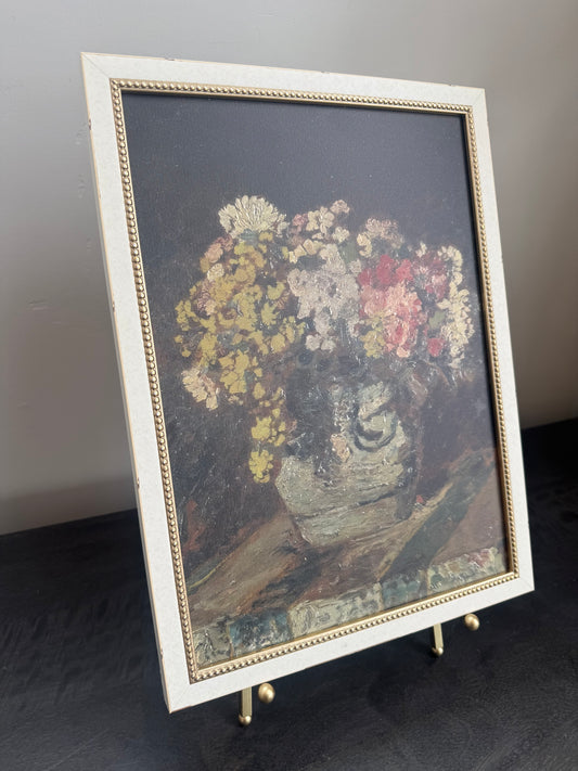 Pink and Yellow Bouquet Framed Art - 11"x15"