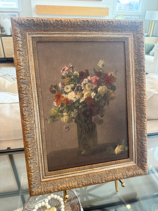 Normandy Flowers Framed Art - 4 Sizes